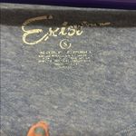 Exist  Heather Blue V-Neck Tee with Stripes Photo 1