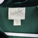 Jacqueline Ferrar  hunter green velvet long sleeve button up size small Photo 1