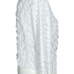 Vintage Y2K White Ruffle Tie Front Top Bolero. Size Large. Fairy, Whimsical Photo 4