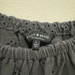 Lucky Brand  gray 3/4 sleeves boho peasant blouse size large Photo 2