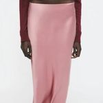 ZARA  skirt midi satin tube aline Casual summer vacation Bohemian  Photo 5