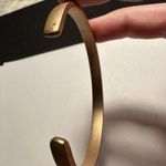 Women’s Rosy Gold Tone Rhinestone Cuff Bangle Bracelet 6 3/4 Inch Photo 6