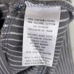 Toad & Co Moxie Skirt Smoke Lean Stripe Grey Women's Size Large Organic Cotton Gray Photo 6