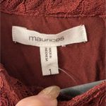 Maurice's  Tank Top Plus Size 1 1X Rust Orange Brown Lacy‎ Babydoll Shirt NEW NWT Photo 2