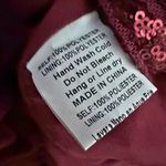 Windsor | Maroon Dark Red Burgundy Sequined Sequin Mini Dress | Size XS Photo 8