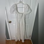 Reformation  Marella Linen Midi Dress in White 6 Photo 3