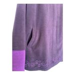 Vintage Purple Embroidered Fleece Jacket XL Photo 5