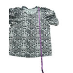 ALC Frank A.L.C. Kati Jersey Tee Snake Print Puff Sleeve Crew Neck Top Size S Photo 4