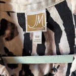 JM Collection  linen Animal Print Button down shacket 16W Photo 3