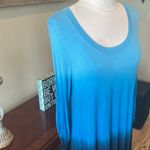 Philosophy  Blue Hombre Knit Shark Bite Tunic Photo 10