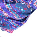 American Eagle  Outfitters AEO Multi Print Bell Sleeve VNeck Festival Boho Romper Photo 5