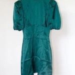 Reformation  Marsha Silk Dress (Emerald) Photo 0