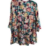 Umgee  floral boho oversized tunic top mini swing dress flowy cotton S flare Photo 1