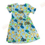 Cakeworthy Simpsons Dress Women Lrg Blue Cartoon AOP #kidcore #dopaminedressing Size L Photo 5