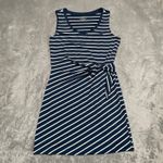 Vineyard Vines Performance Dress Womens Medium Blue Athleisure Nautical Striped Photo 0