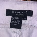 Sandro Women's Light Grey Capri Pants size 14 Photo 4