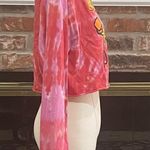 PacMan PAC-MAN red & pink cropped tie dyed sweatshirt / M / Excellent condition Photo 4