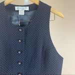 Austin Reed Vintage 14 Petite Wool Skirt Vest Suit Set Teacher Modest Office Blue Size 14P Photo 11