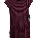Michael Lauren Cuba T Shirt Dress Navy Red Stripe Size XS New Photo 1