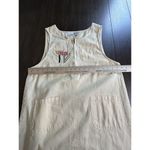 Beverly's Vintage Women's Yellow Jumper Dress M Embroidered Patchwork Flowers Size M Photo 2