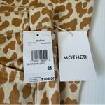 MOTHER The Hustler Ankle Fray Jeans In Prowl Size 25 Animal Print Yellow Photo 6