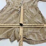 Faherty Romper Womens X Large Brown Arlie Button Up Collared Linen Blend Photo 9