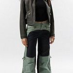 Urban Outfitters Black Gray Silence + Noise Lee Colorblock Moto Pant Joggers Photo 0