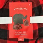 Pajama Set Plush Sweatshirt, flannel shorts and matching bag Black Photo 2