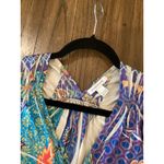 Boston Proper  boho sleeveless Hippy multicolor floral paisley mix maxi dress M Photo 8