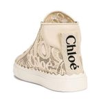 Chloé 🆕 Chloe | Lauren Lace Sneaker Hightop Cream 35 New Photo 1
