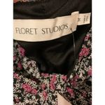 NWT | Floret Studios Women's Black Magenta Floral Bodice Mini Dress Size M Photo 7