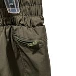 None Olive green rayon running shorts with pockets Photo 2