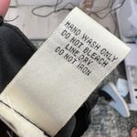 Mimi Chica Black Faux Leather Look Mini Dress Embroidered Lace Hem Size Small Photo 9