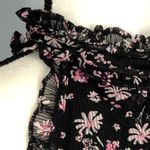 BCBGeneration A-Line Halter Mini Dress NWT Size Small Floral Ruffle Cocktail Photo 15