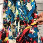 Rachel Roy Womens Floral Blue open back Romper Jumpsuit size 4 Photo 3