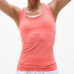 Athleta  Momentum Tank Top Workout Yoga Pink / Orangeish Size Large Like New Photo 0