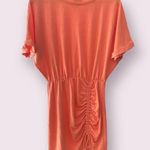 EXPRESS  Cinched Tie T-shirt Dress in Coral Peach - size medium Photo 0