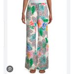Johnny Was  Floral Flowy Yasmin Tropical Vacation Beach Flared Wide Leg Size XL Photo 4