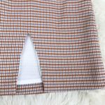 1. State  Tan Plaid Mini Skirt Thigh Slit Preppy Clueless 60s 90s Y2K Size 12 New Photo 8