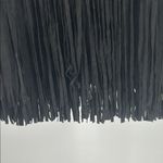 fab'rik  Black Sheath faux suede fringe Dress short sleeve M concert festival Photo 5