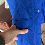 kim rogers Royal Blue Quilted Jacket Vest Photo 6