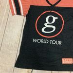 Brooks Garth  World Tour Fitted T-Shirt Women's Large Orange Black Short Sleeve Photo 3