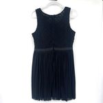 Say What? Say What? Y2K Lace Fit & Flare Dress Sz L Coquette Pleats Bow Ballet Soft Girl Photo 5