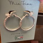 NWT Mia Fiore Sterling Silver Hoops Photo 4