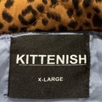 Kittenish  Leopard Puffer Zip Up Jacket Coat Women’s XL Photo 1