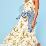 Old Navy  Floral Sundress Tiered Sleeveless‎ Casual Lined Summer Dress Medium Photo 0