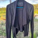 BNCI by Blanc Noir Black Faux Leather Jacket (Size: Small) Photo 0