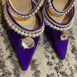 Mach & Mach  Diamond of Elizabeth Imitation Pearl Pointed Toe Mule size 38 Photo 2
