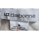 Liz Claiborne Ombre V-Neck T-Shirt Casual Cotton Top Women's Medium Photo 2