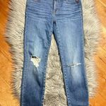 Madewell  9 High Rise Skinny Cropped Blue Distressed Jeans Size 24 Photo 3